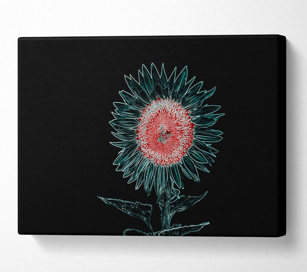  A Canvas Print of Abstarct Neon Floral 20 Canvas Print