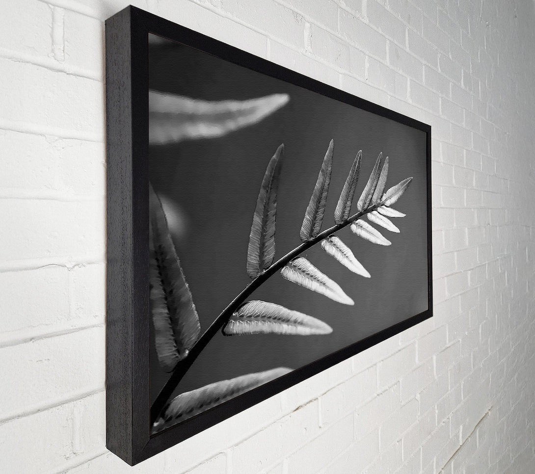  A Canvas Print of Grey Leaves Canvas Wall Art