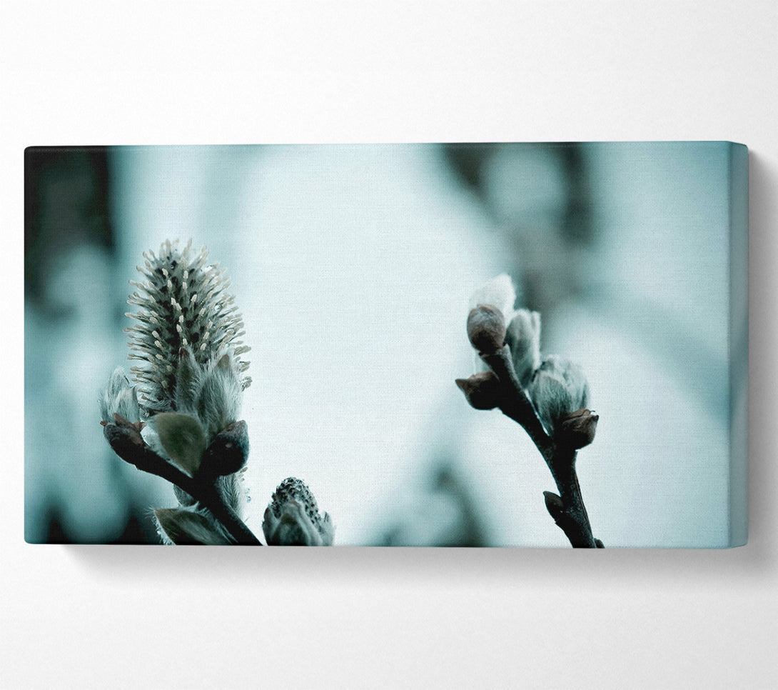  A Canvas Print of Winter Snow Flowers Canvas Art