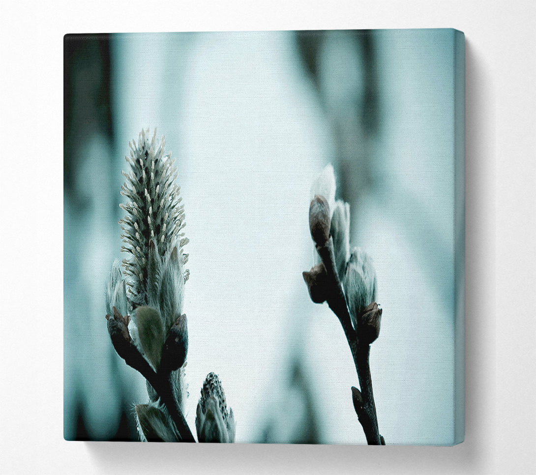  A Canvas Print of Winter Snow Flowers Canvas Art
