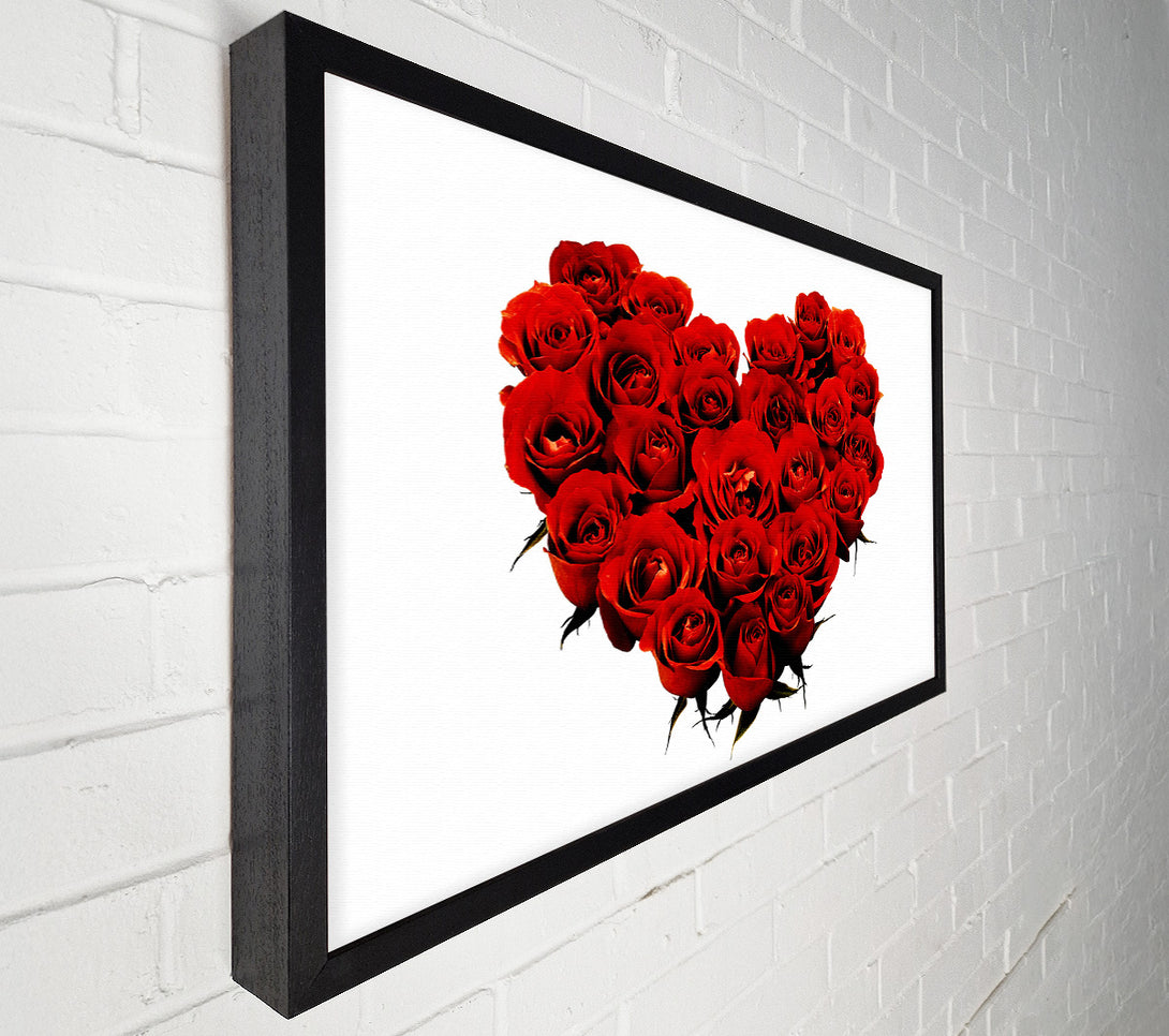  A Canvas Print of Heart Shaped Canvas Print