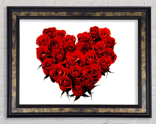 Heart Shaped Framed Print