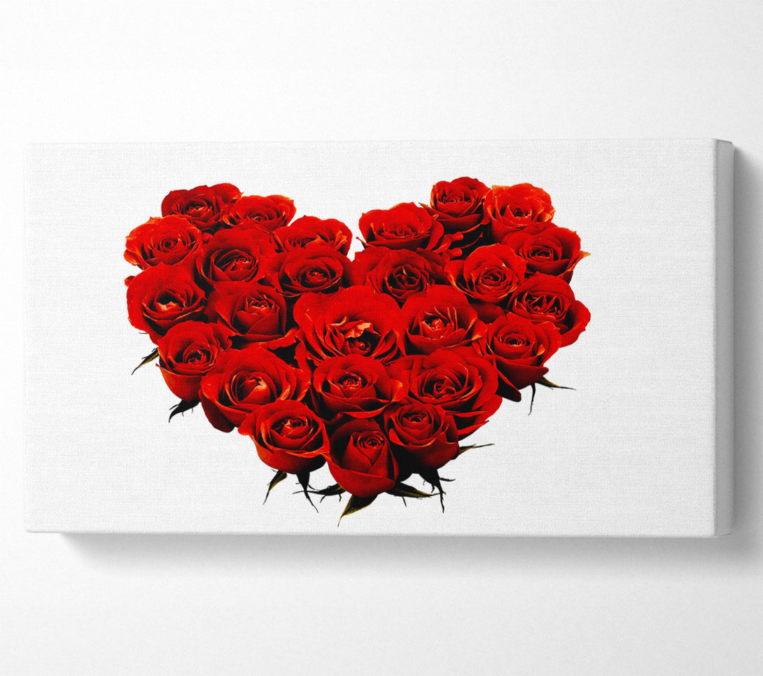  A Canvas Print of Heart Shaped Canvas Print