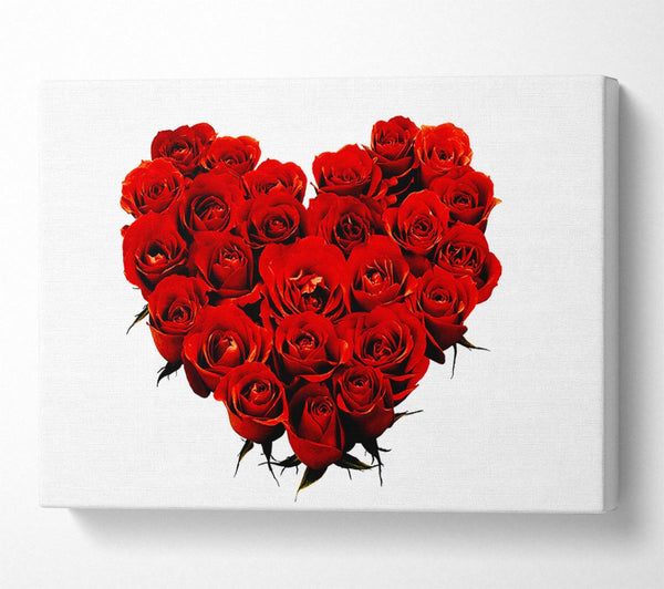  A Canvas Print of Heart Shaped Canvas Print