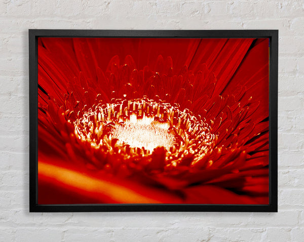 Red Centre Framed Print