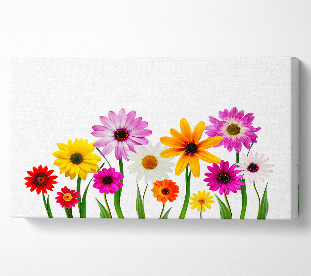  A Canvas Print of Garden Flower Party Canvas Art