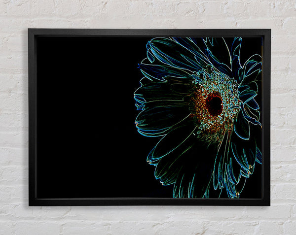 Night Flower Framed Print