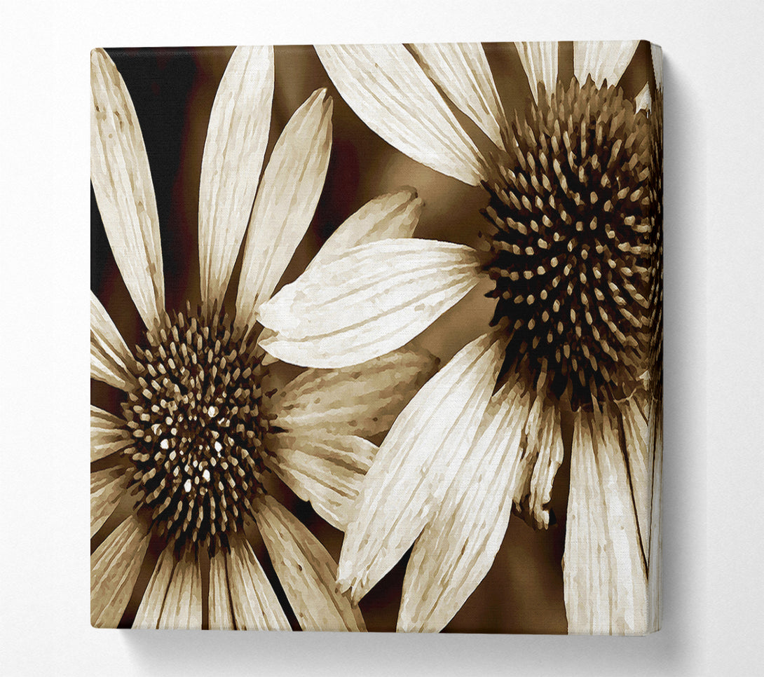  A Canvas Print of Sun Flower Duo Canvas Wall Art