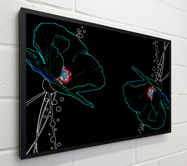 Abstarct Neon Floral 09