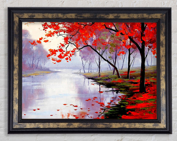Autumn Lake Framed Print