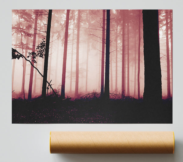 Mauve Forest Mist Poster