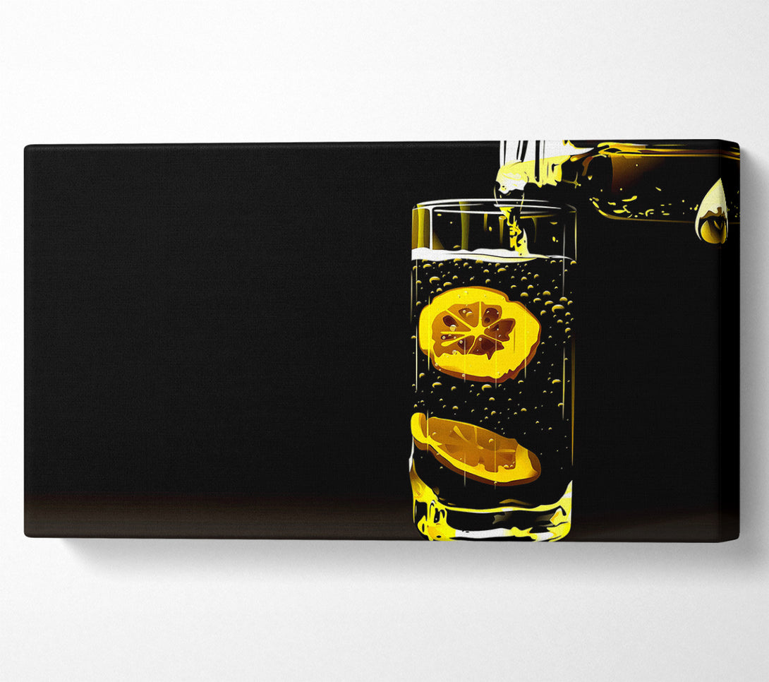  A Canvas Print of Water With Lemon Canvas Art