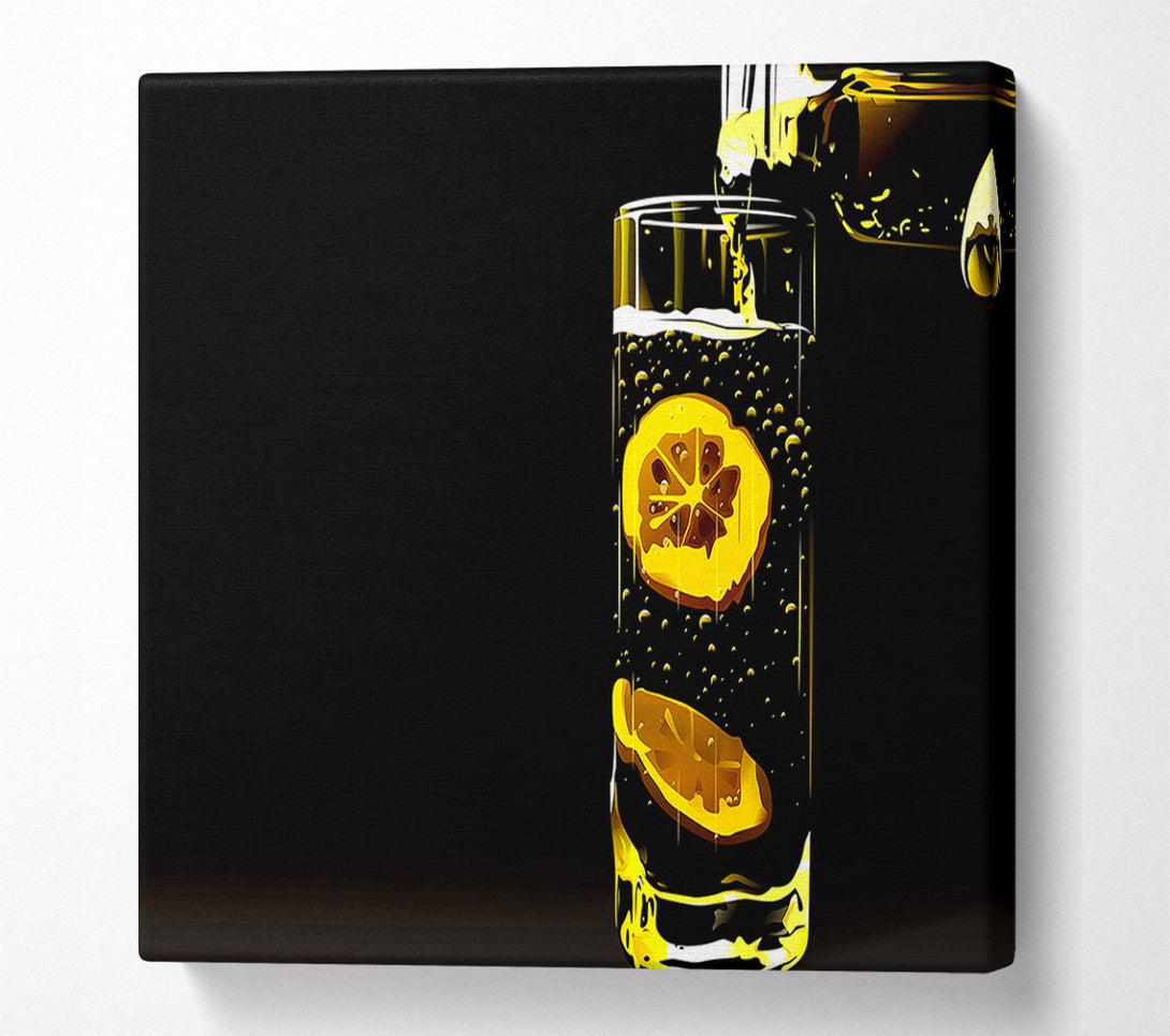  A Canvas Print of Water With Lemon Canvas Art