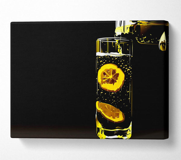  A Canvas Print of Water With Lemon Canvas Art