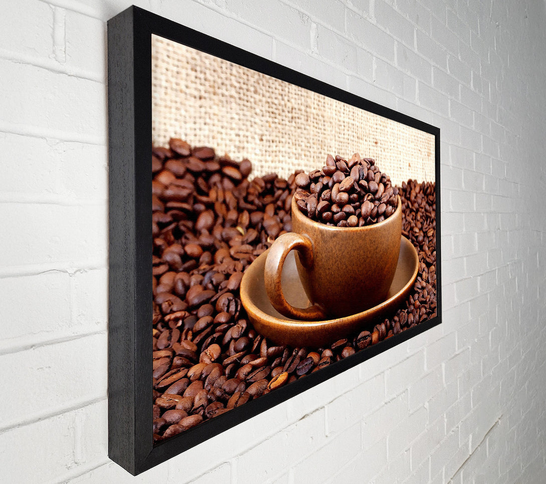  A Canvas Print of Coffee Cup Art Canvas Print
