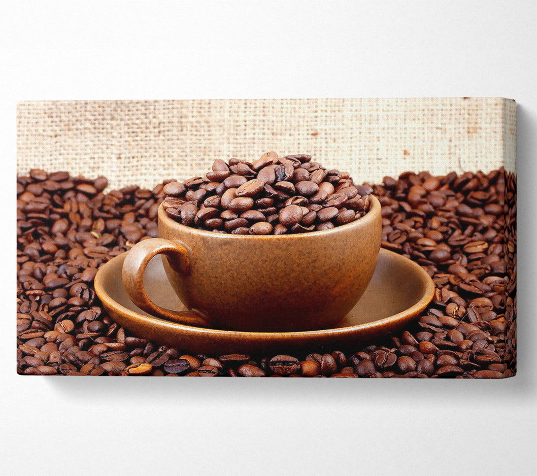  A Canvas Print of Coffee Cup Art Canvas Print