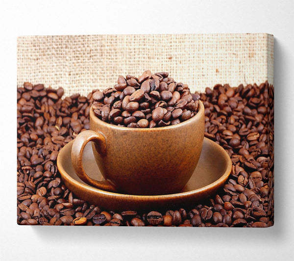  A Canvas Print of Coffee Cup Art Canvas Print