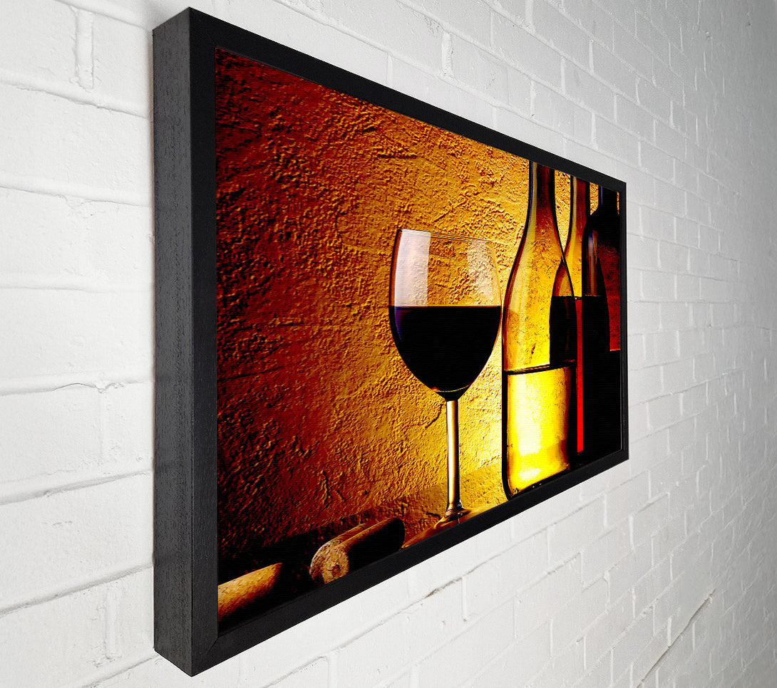  A Canvas Print of Wine Bottles And Glasses Canvas Art