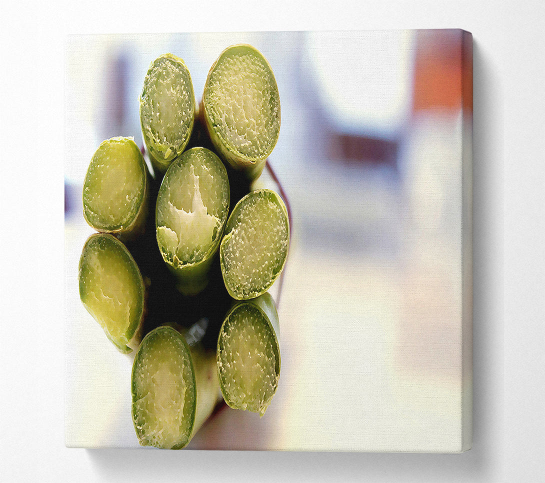  A Canvas Print of Asparagus Ends Canvas Print