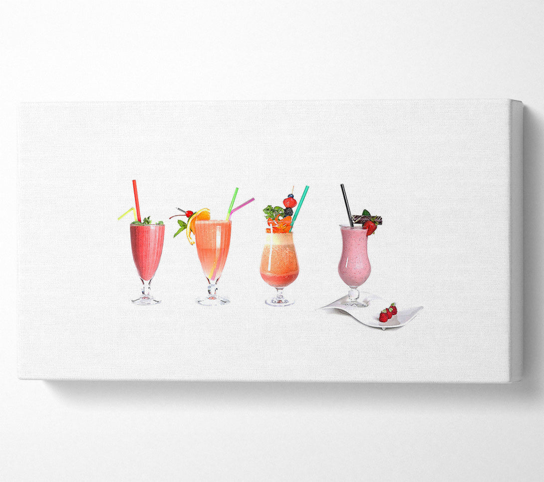  A Canvas Print of Summer Cocktails Canvas Print