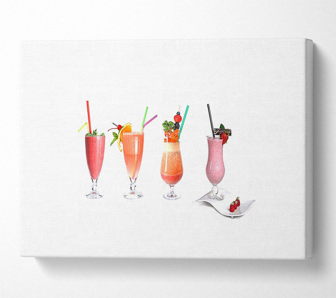  A Canvas Print of Summer Cocktails Canvas Print