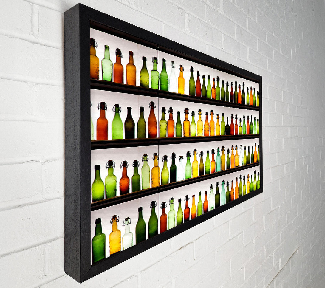  A Canvas Print of Colorful Bottles Canvas Print
