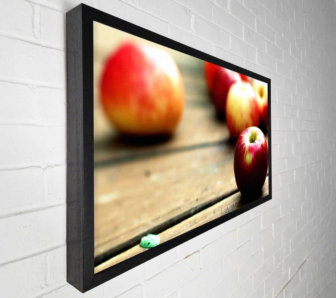  A Canvas Print of Red Apples Close Up Canvas Art