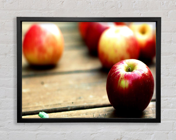 Red Apples Close Up Framed Print