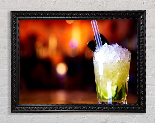 Lime Cocktail Framed Print