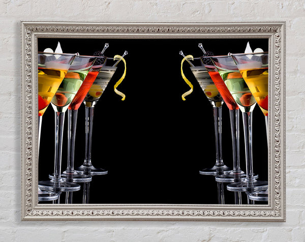 Cocktails Drinks Framed Print