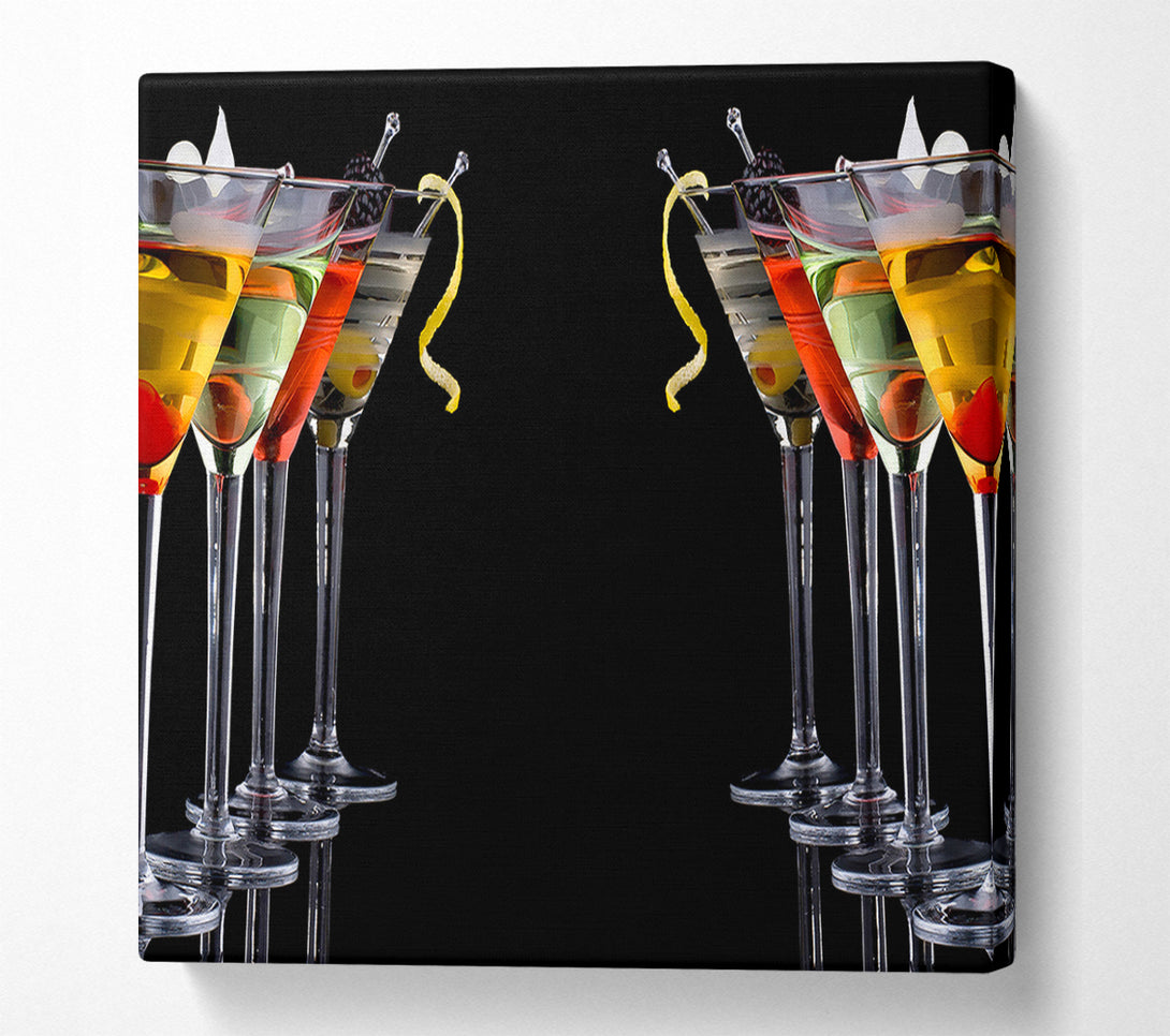  A Canvas Print of Cocktails Drinks Canvas Wall Art