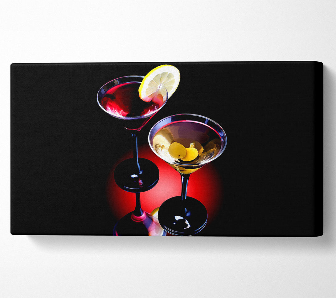  A Canvas Print of Two Cocktails Canvas Print