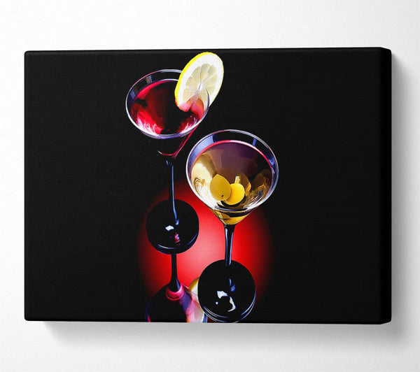  A Canvas Print of Two Cocktails Canvas Print