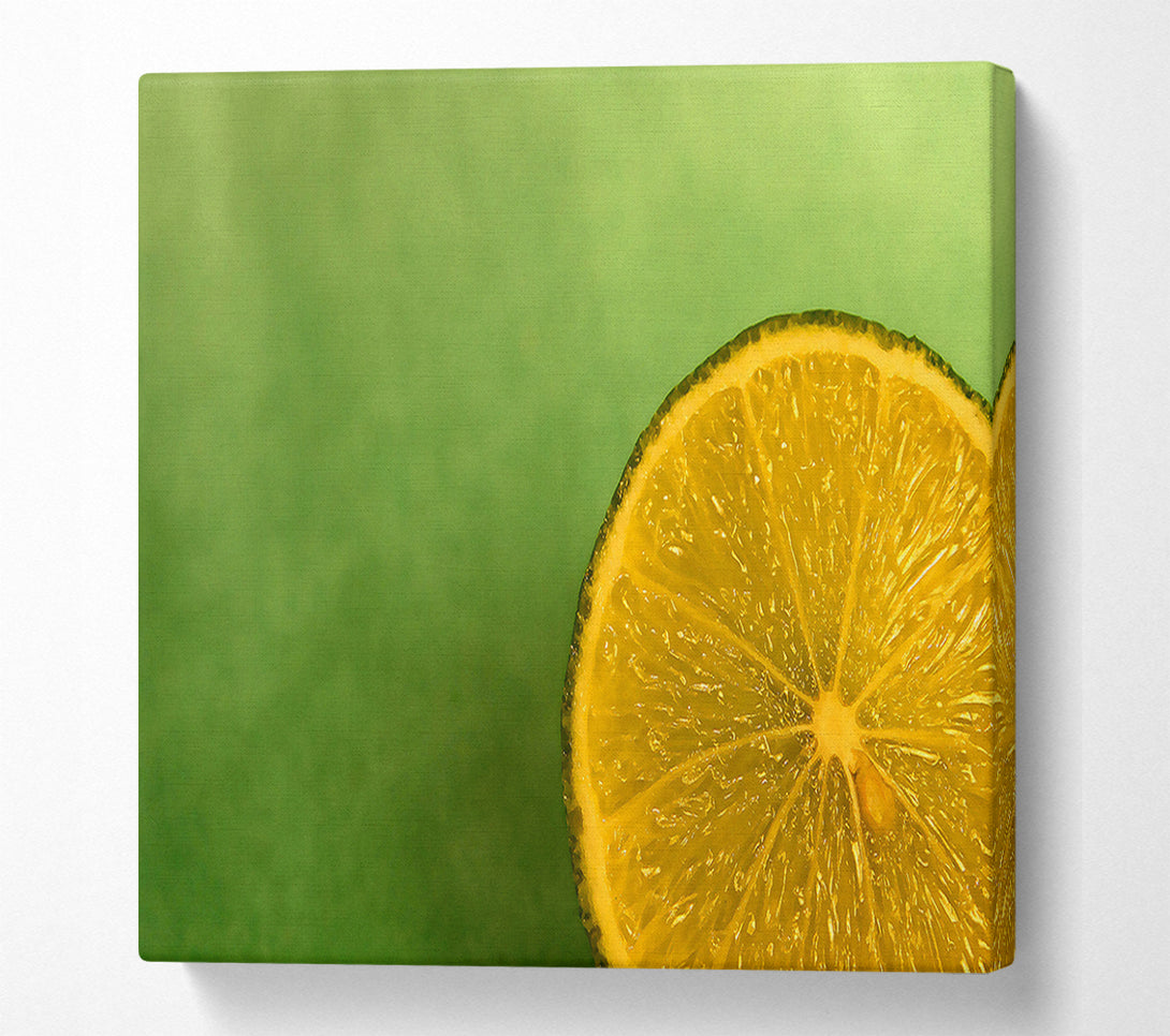  A Canvas Print of Lime Close Up Canvas Wall Art
