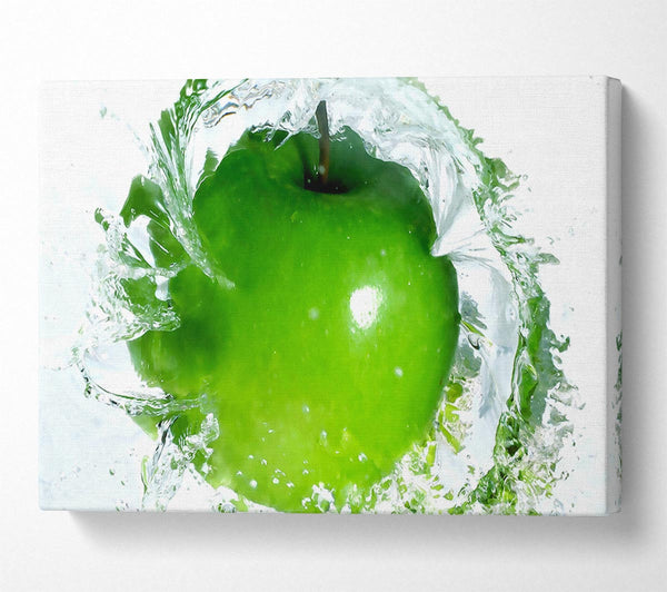  A Canvas Print of Apple Water Splash Canvas Art