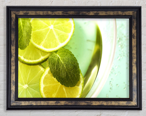 Lemon And Mint Framed Print