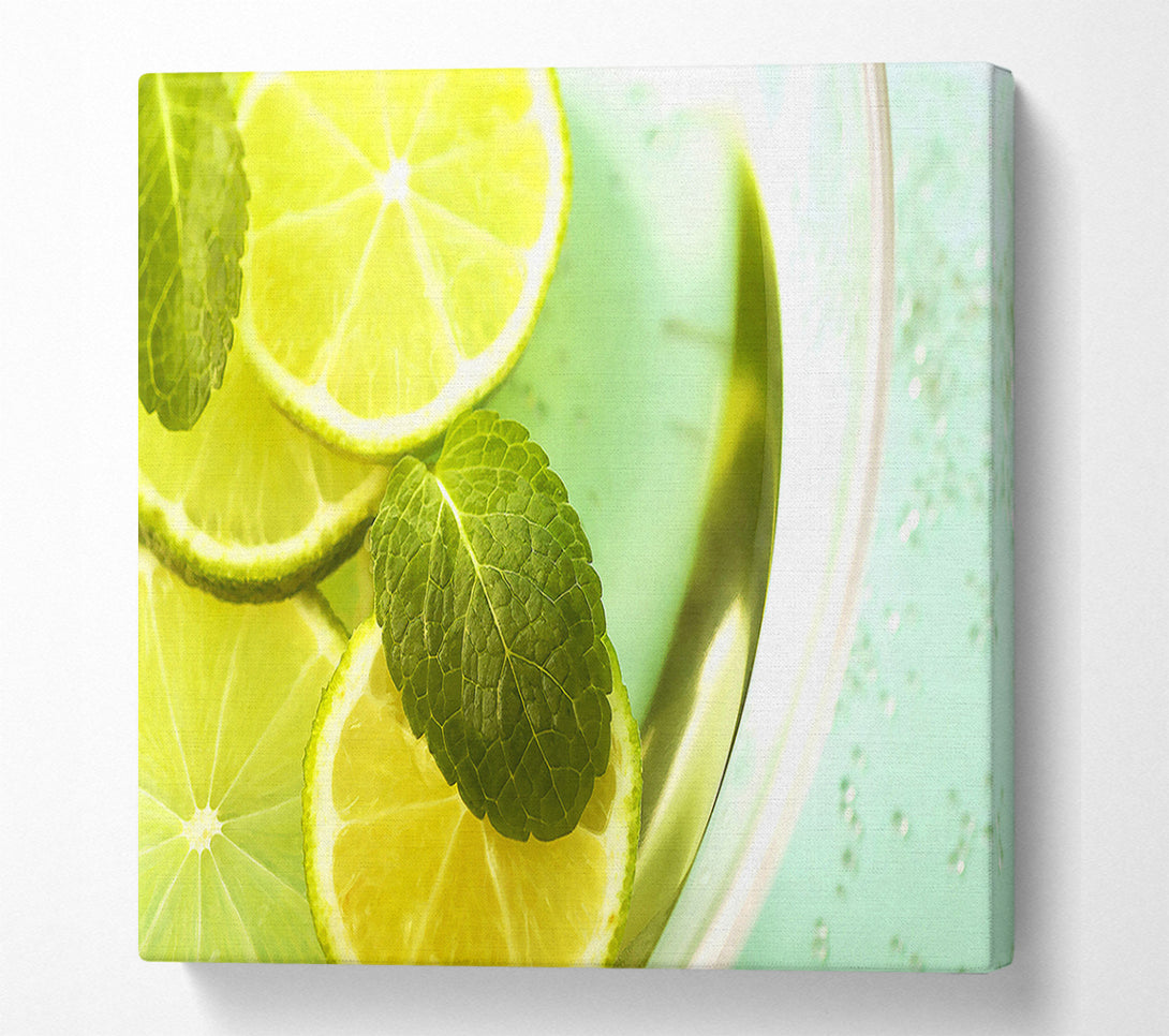  A Canvas Print of Lemon And Mint Canvas Print