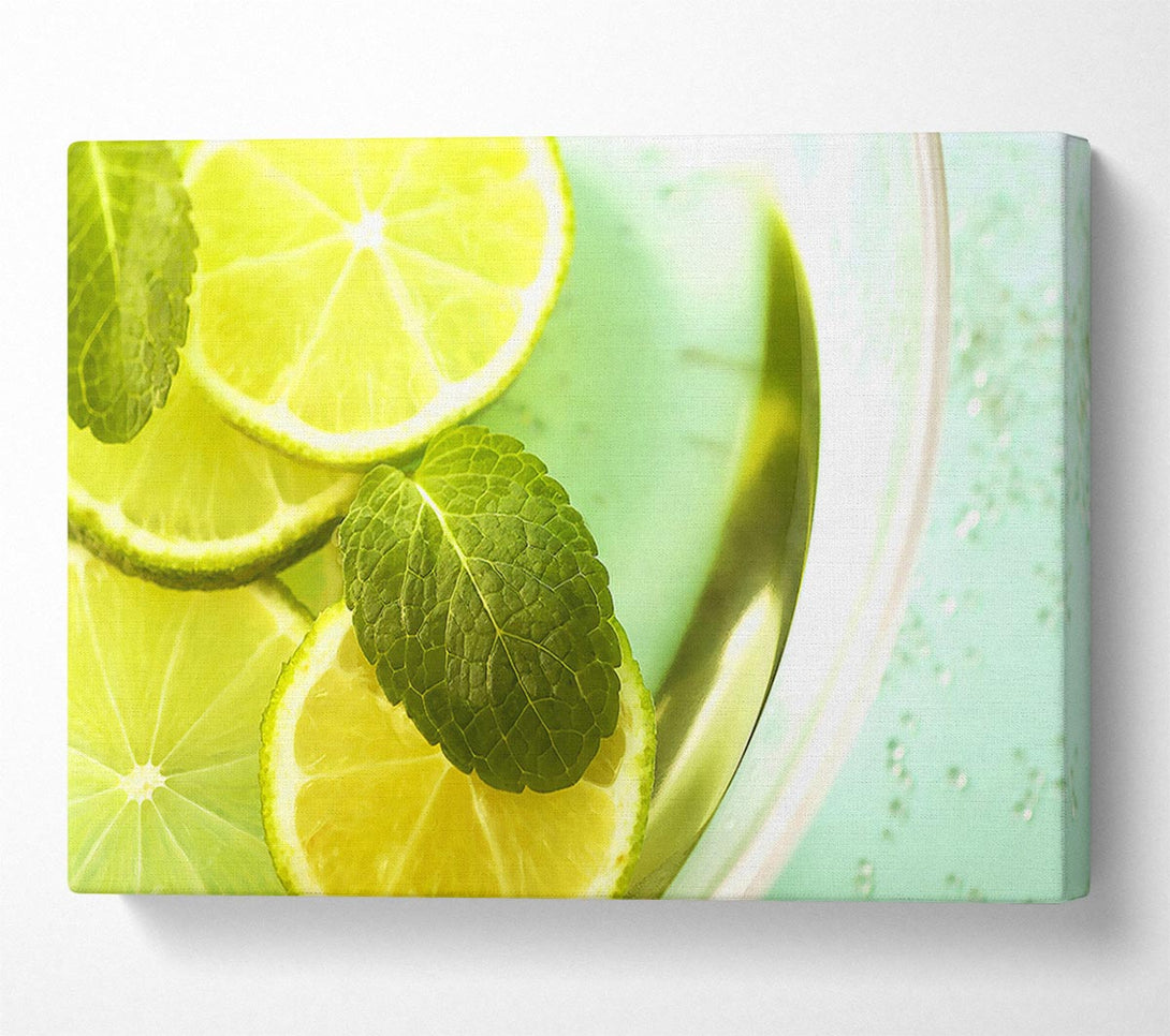  A Canvas Print of Lemon And Mint Canvas Print