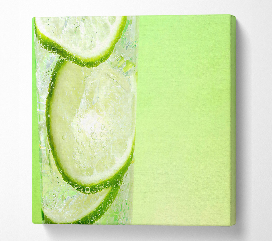  A Canvas Print of Fresh Lemonade With Lime Canvas Art