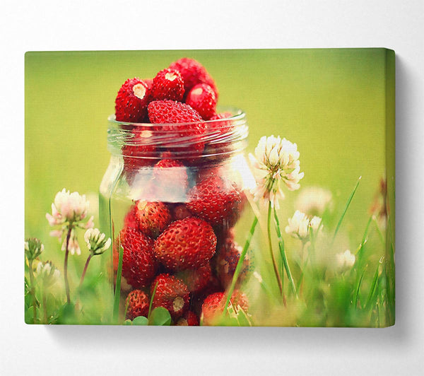  A Canvas Print of Strawberry Jar Canvas Print
