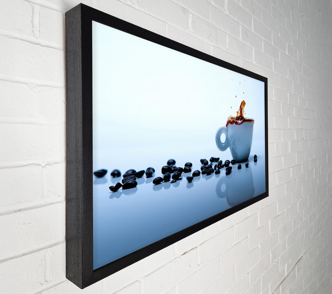  A Canvas Print of Coffee Bean Splash Canvas Wall Art