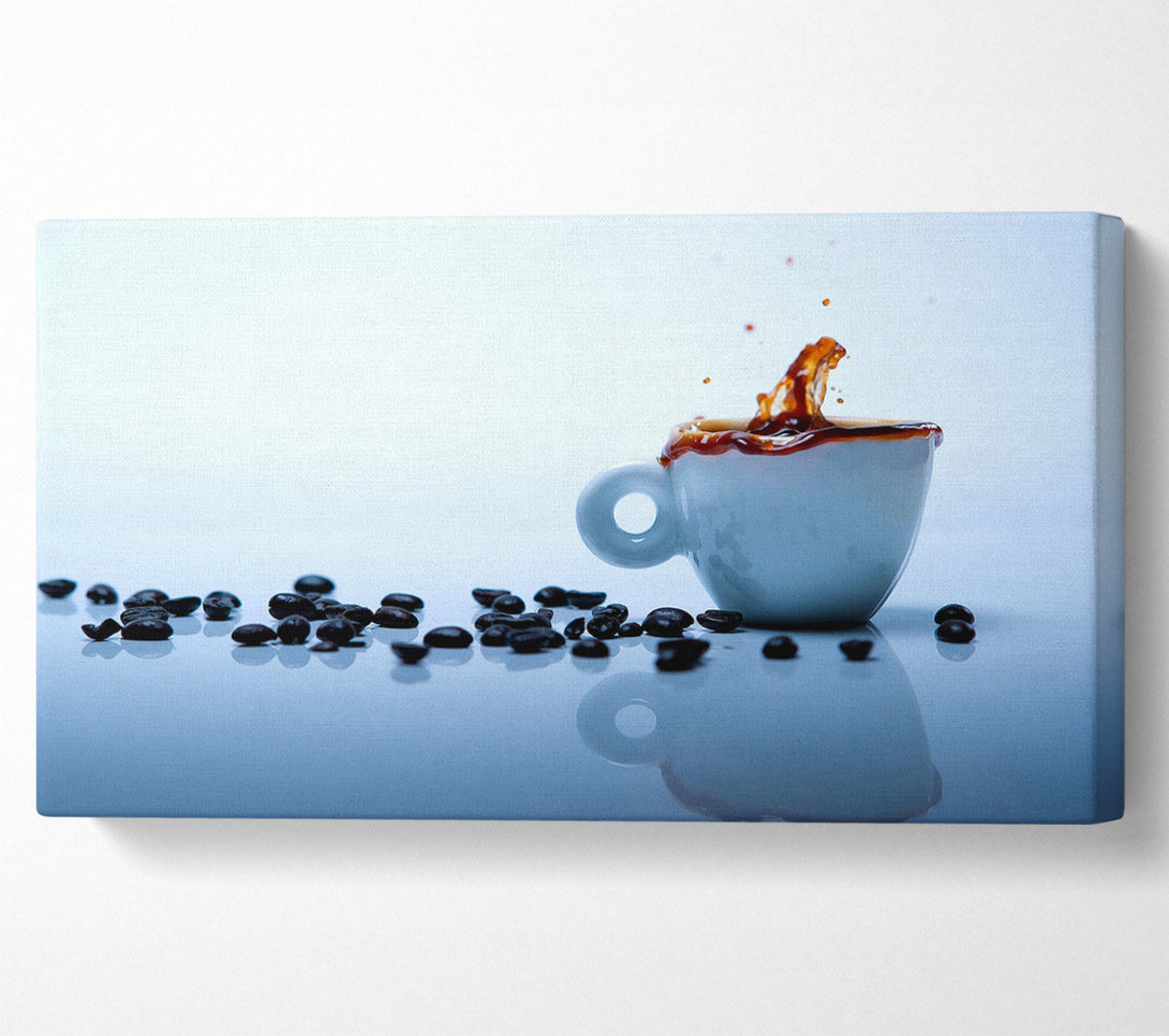  A Canvas Print of Coffee Bean Splash Canvas Wall Art