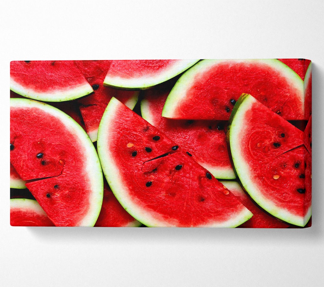  A Canvas Print of Sliced Watermelon Canvas Wall Art