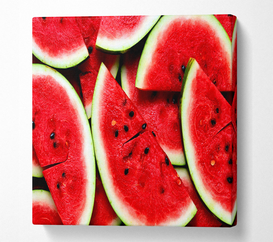  A Canvas Print of Sliced Watermelon Canvas Wall Art