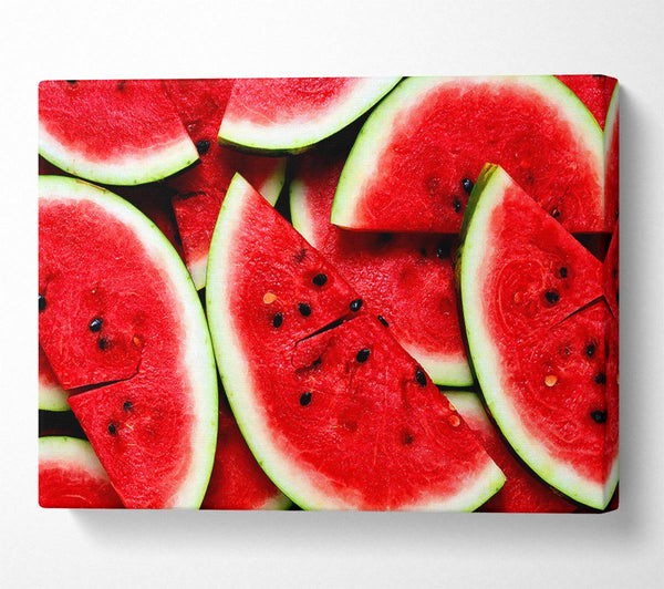  A Canvas Print of Sliced Watermelon Canvas Wall Art