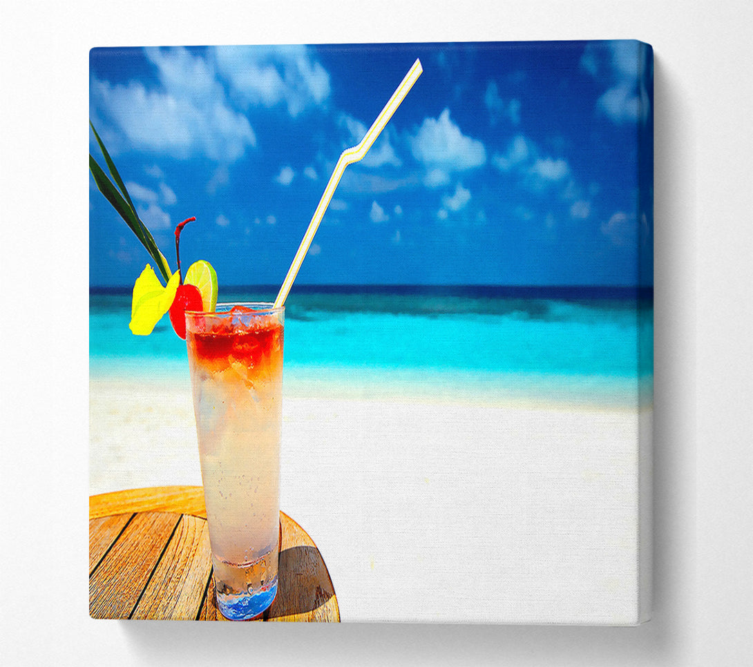 A Canvas Print of Tropical Cocktail Canvas Wall Art