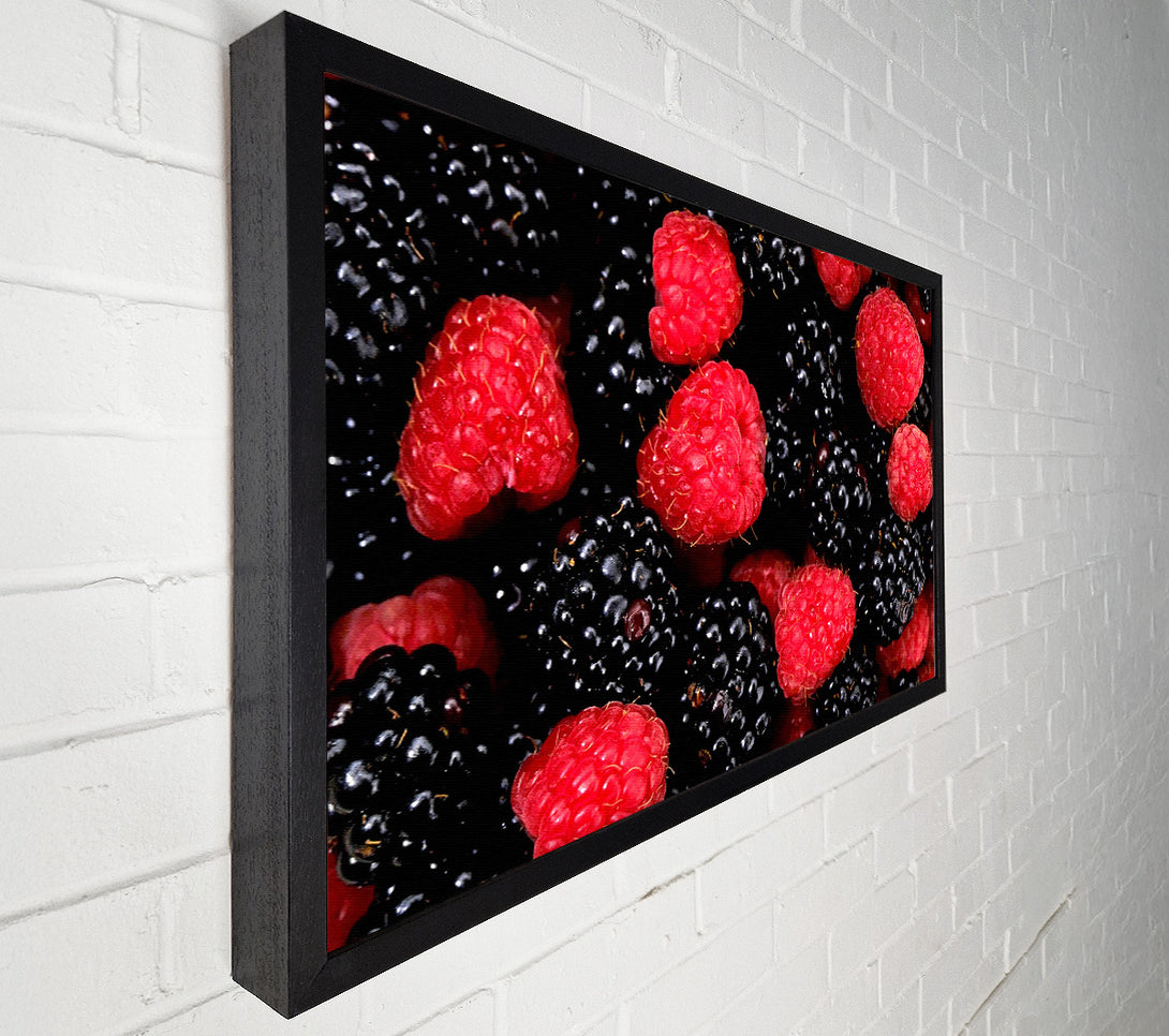  A Canvas Print of Raspberries n Blackberries Canvas Art