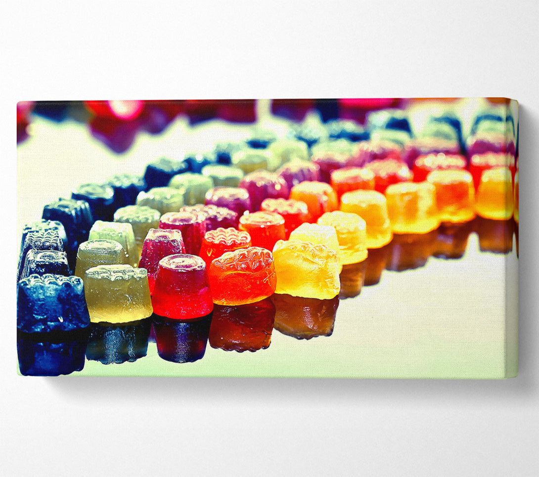  A Canvas Print of Colourful Jellies Canvas Wall Art