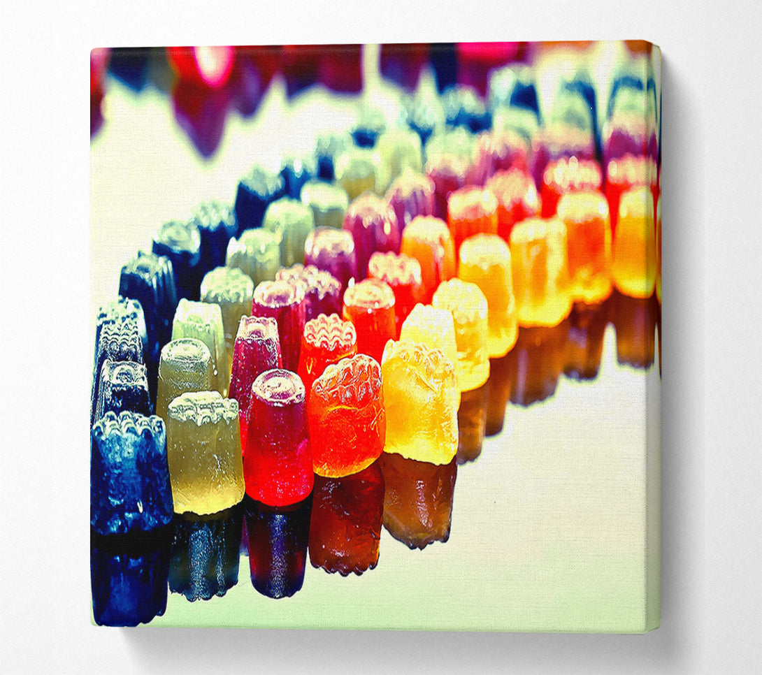  A Canvas Print of Colourful Jellies Canvas Wall Art