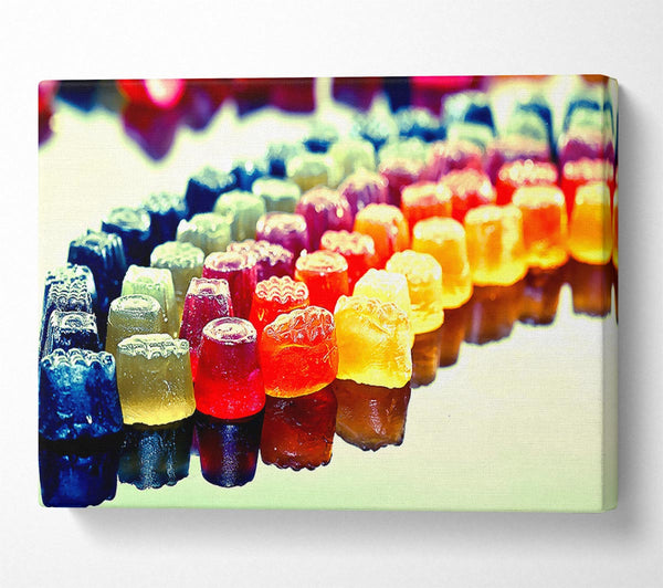  A Canvas Print of Colourful Jellies Canvas Wall Art